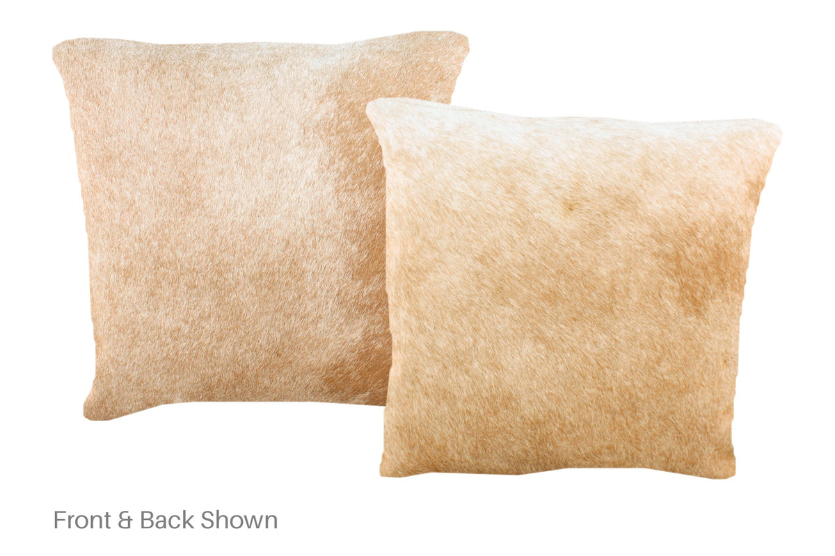 Beige Cowhide Pillow #A50905