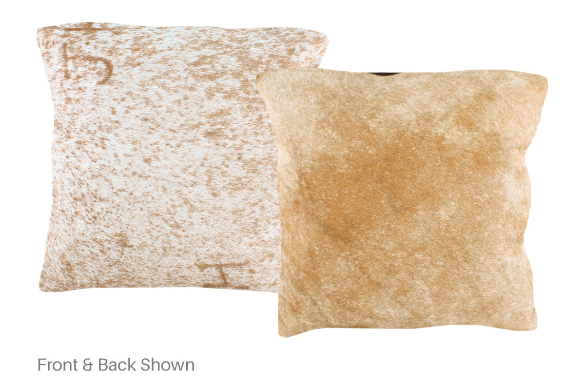 Salt and Pepper Brown Cowhide Pillow #A50906