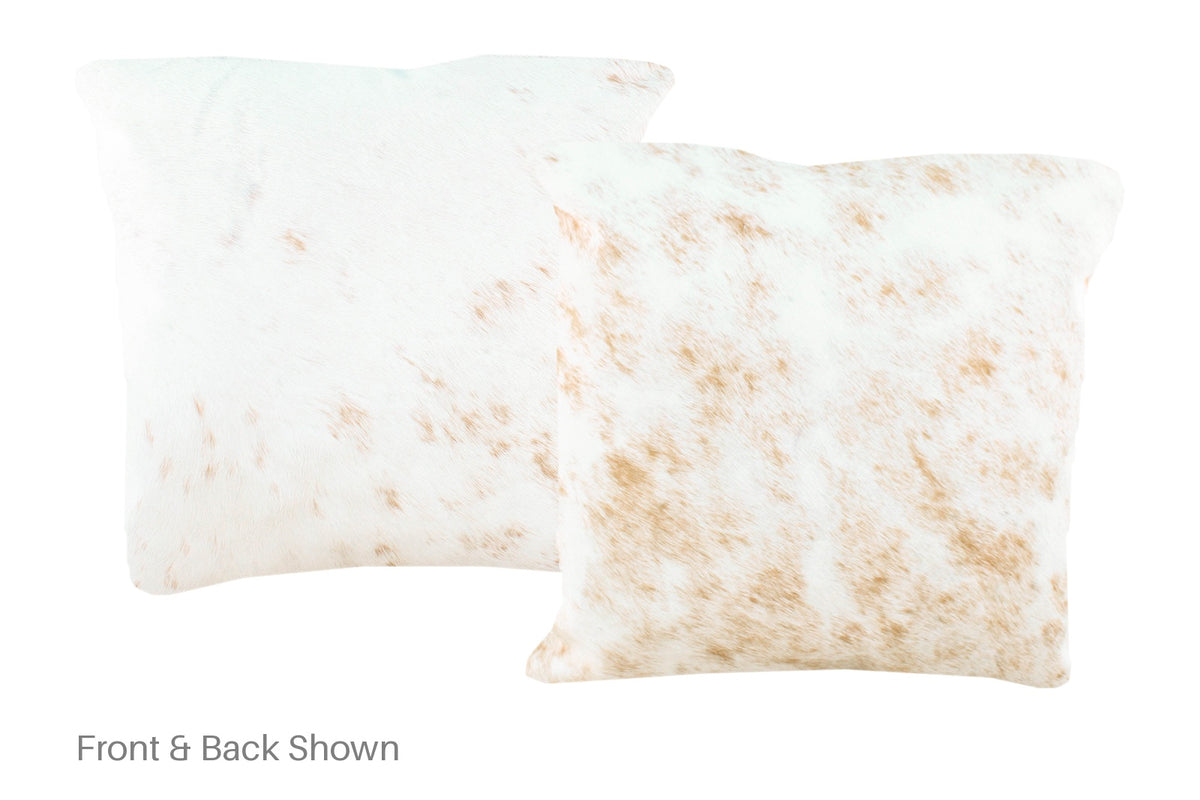 Salt and Pepper Brown Cowhide Pillow #A50908