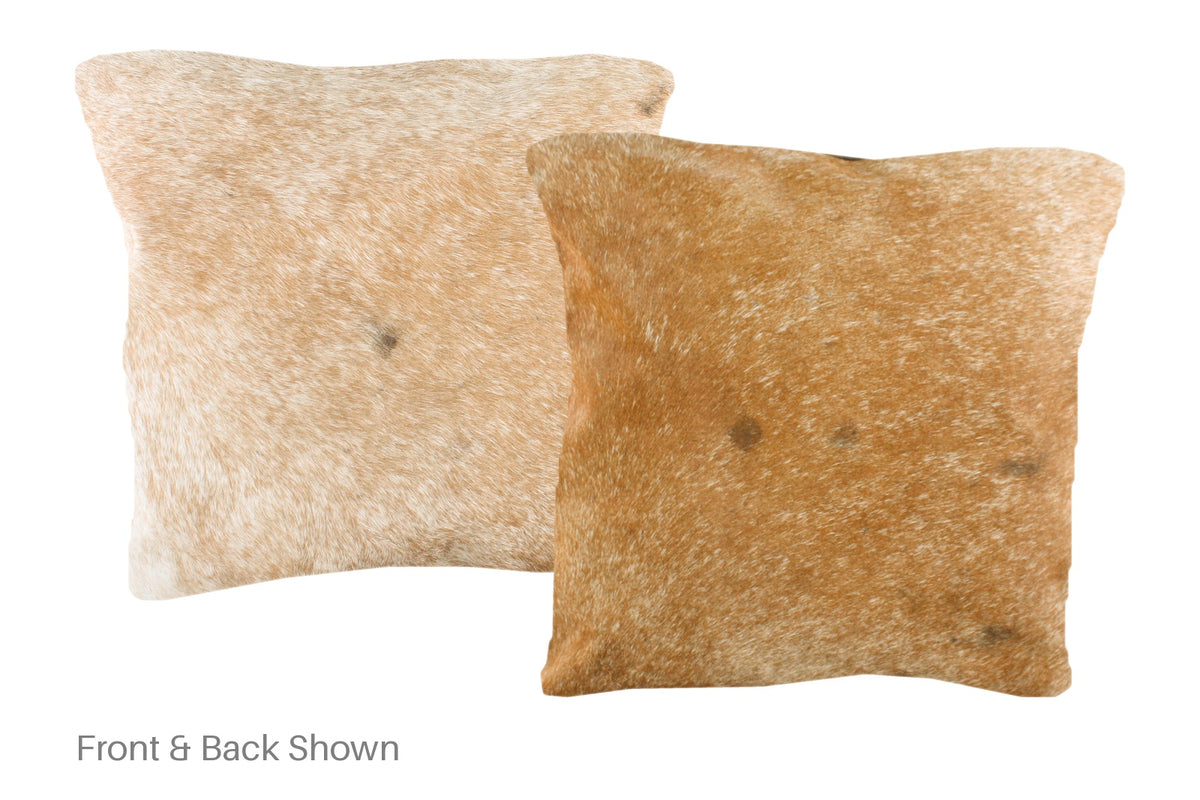 Salt and Pepper Brown Cowhide Pillow #A50910