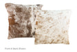 Salt and Pepper Brown Cowhide Pillow 16x16 #A50912 by Hudson Hides
