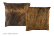 Medium Brindle Cowhide Pillow 16x16 #A50913 by Hudson Hides