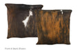 Tricolor Cowhide Pillow 16x16 #A50914 by Hudson Hides