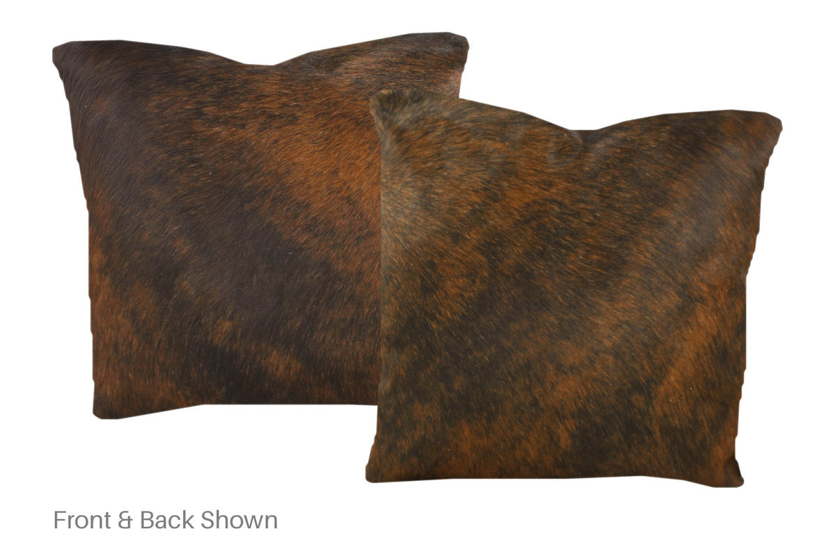 Dark Brindle Cowhide Pillow #A50915