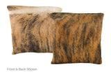 Medium Brindle Cowhide Pillow 16x16 #A50917 by Hudson Hides
