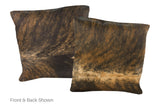 Medium Brindle Cowhide Pillow 16x16 #A50918 by Hudson Hides