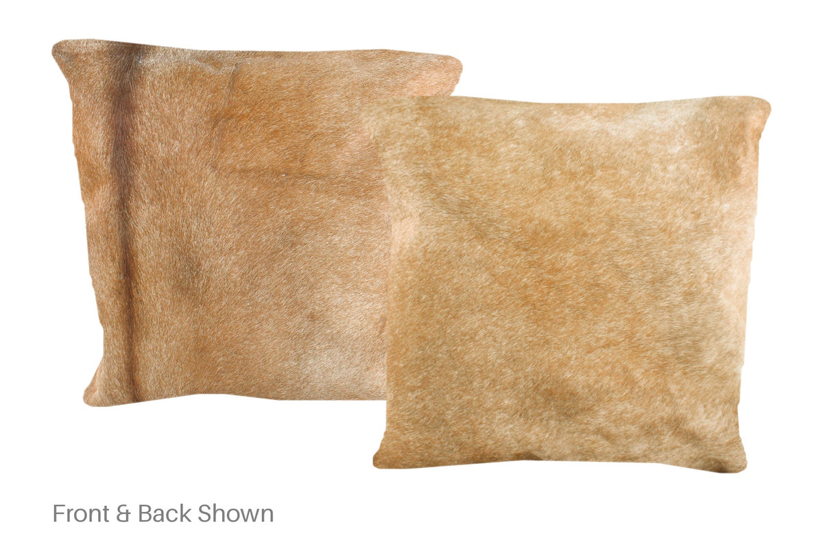 Caramel Cowhide Pillow #A50929