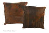 Medium Brindle Cowhide Pillow 16x16 #A50930 by Hudson Hides
