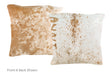 Salt and Pepper Brown Cowhide Pillow 16x16 #A50932 by Hudson Hides