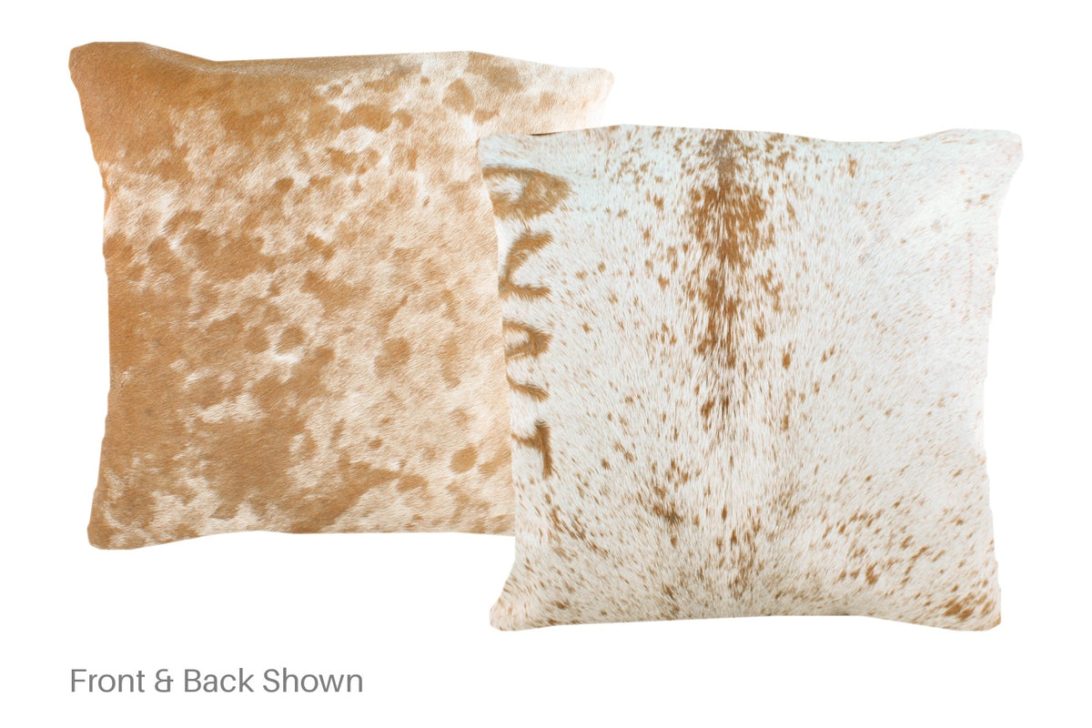 Salt and Pepper Brown Cowhide Pillow #A50932