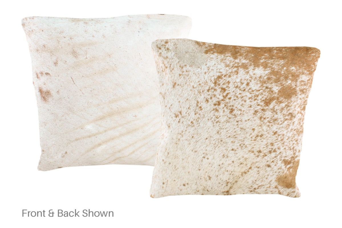 Salt and Pepper Brown Cowhide Pillow #A50933