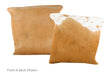 Brown and White Cowhide Pillow 16x16 #A50936 by Hudson Hides