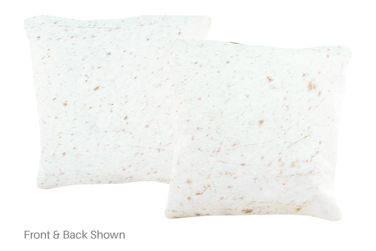 Salt and Pepper Brown Cowhide Pillow #A50937