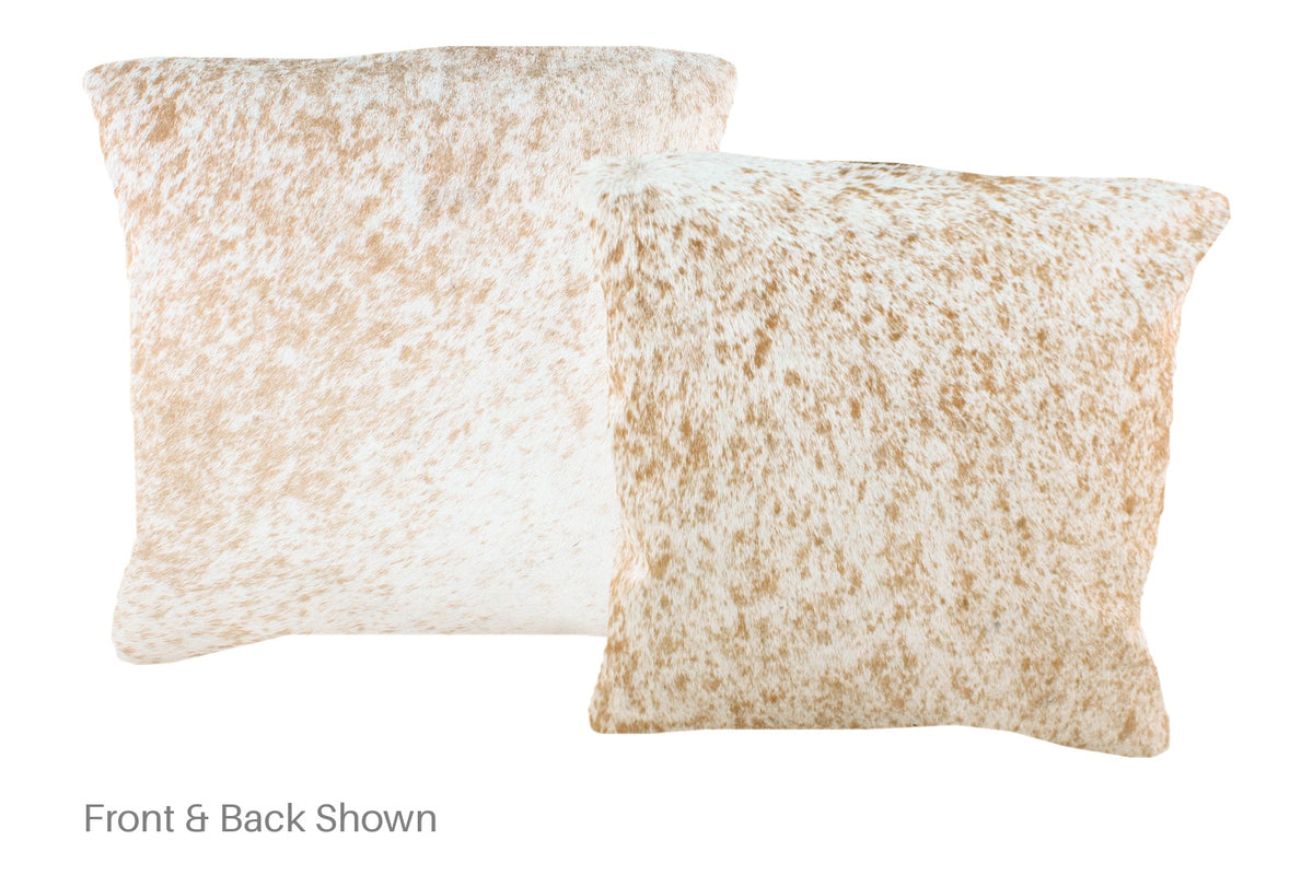 Salt and Pepper Brown Cowhide Pillow #A50938