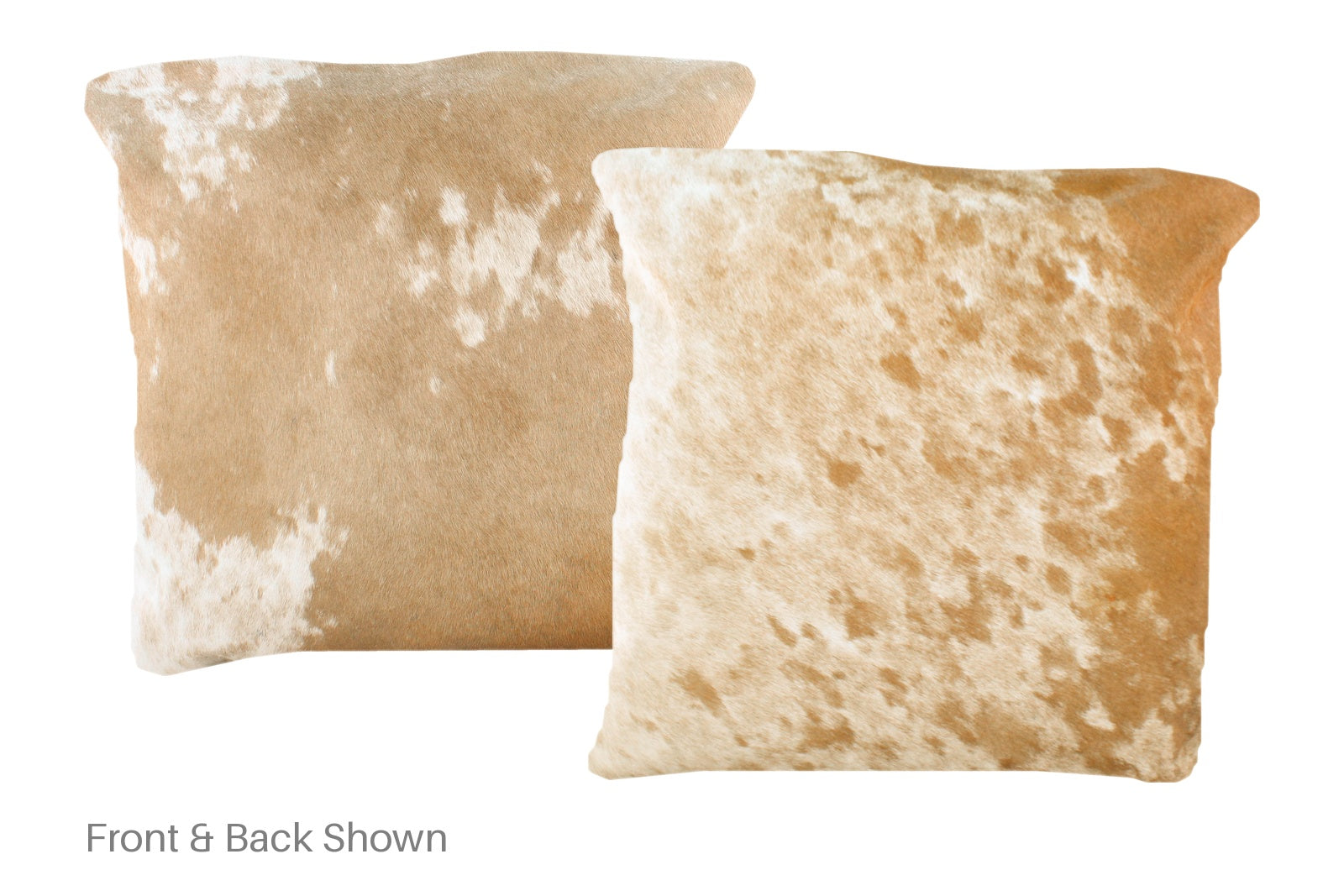Beige and White Cowhide Pillow #A50939