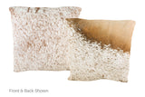Salt and Pepper Brown Cowhide Pillow 16x16 #A50940 by Hudson Hides
