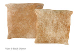 Salt and Pepper Brown Cowhide Pillow 16x16 #A50941 by Hudson Hides