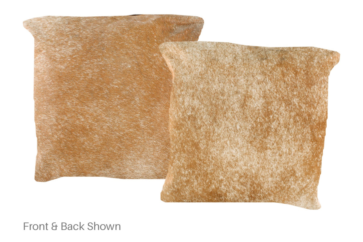 Salt and Pepper Brown Cowhide Pillow #A50941