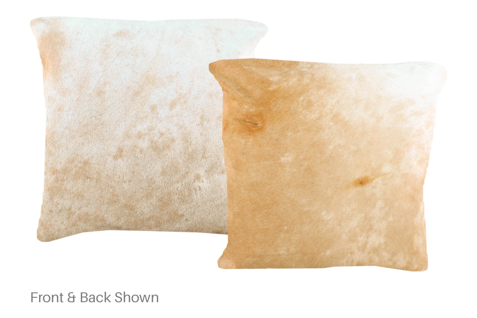 Beige and White Cowhide Pillow #A50942