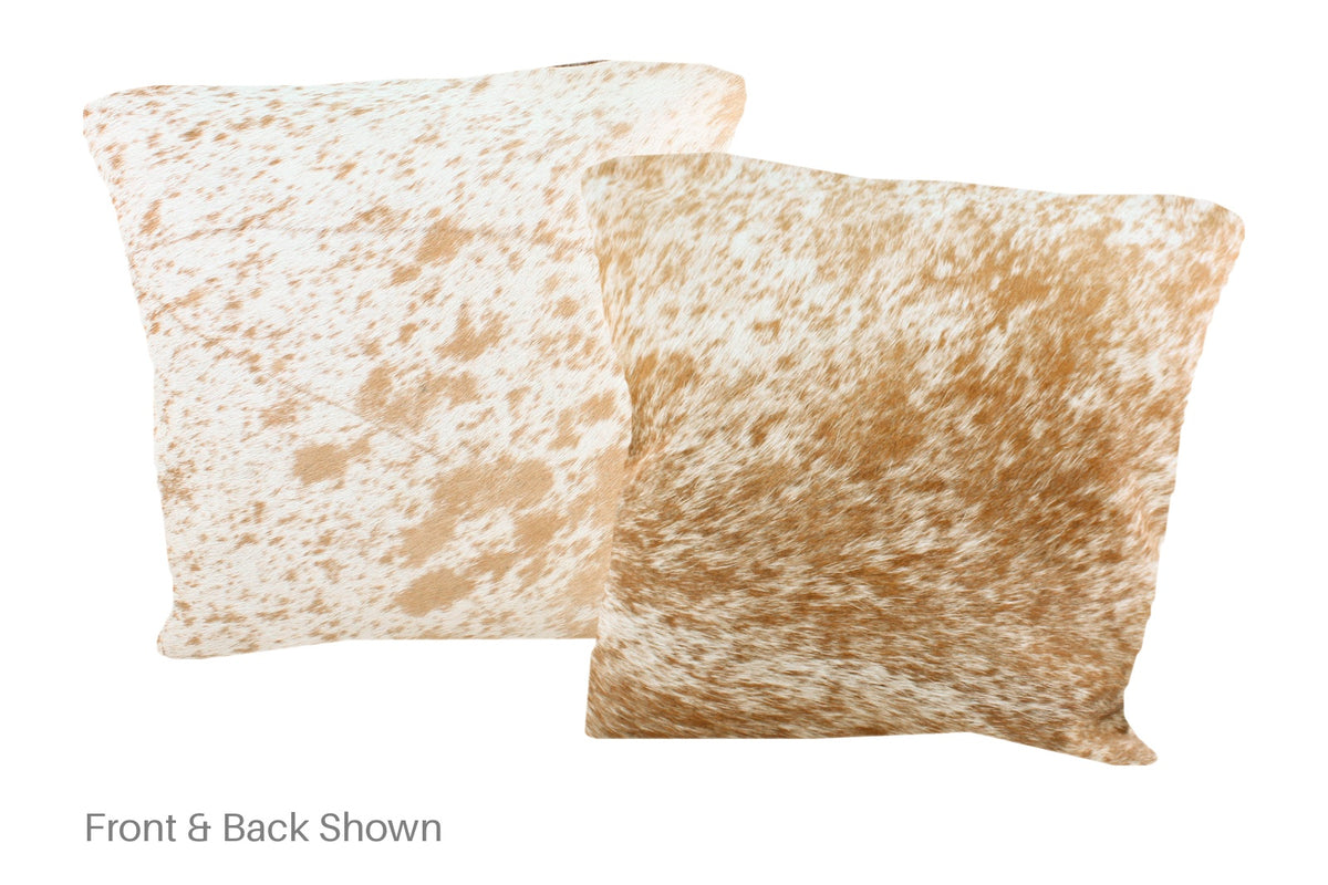 Salt and Pepper Brown Cowhide Pillow #A50946