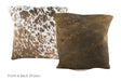 Chocolate Cowhide Pillow 16x16 #A50948 by Hudson Hides