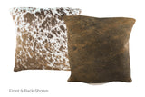 Chocolate Cowhide Pillow 16x16 #A50948 by Hudson Hides