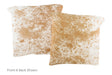 Salt and Pepper Brown Cowhide Pillow 16x16 #A50949 by Hudson Hides