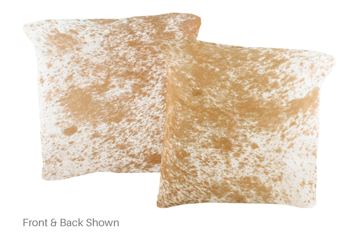 Salt and Pepper Brown Cowhide Pillow #A50949