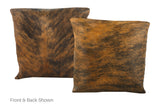 Medium Brindle Cowhide Pillow 16x16 #A50953 by Hudson Hides
