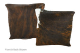 Tricolor Cowhide Pillow 16x16 #A50956 by Hudson Hides