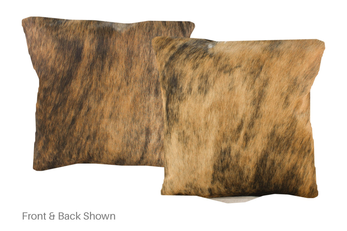 Light Brindle Cowhide Pillow #A50958