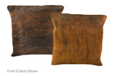 Medium Brindle Cowhide Pillow 16x16 #A50960 by Hudson Hides