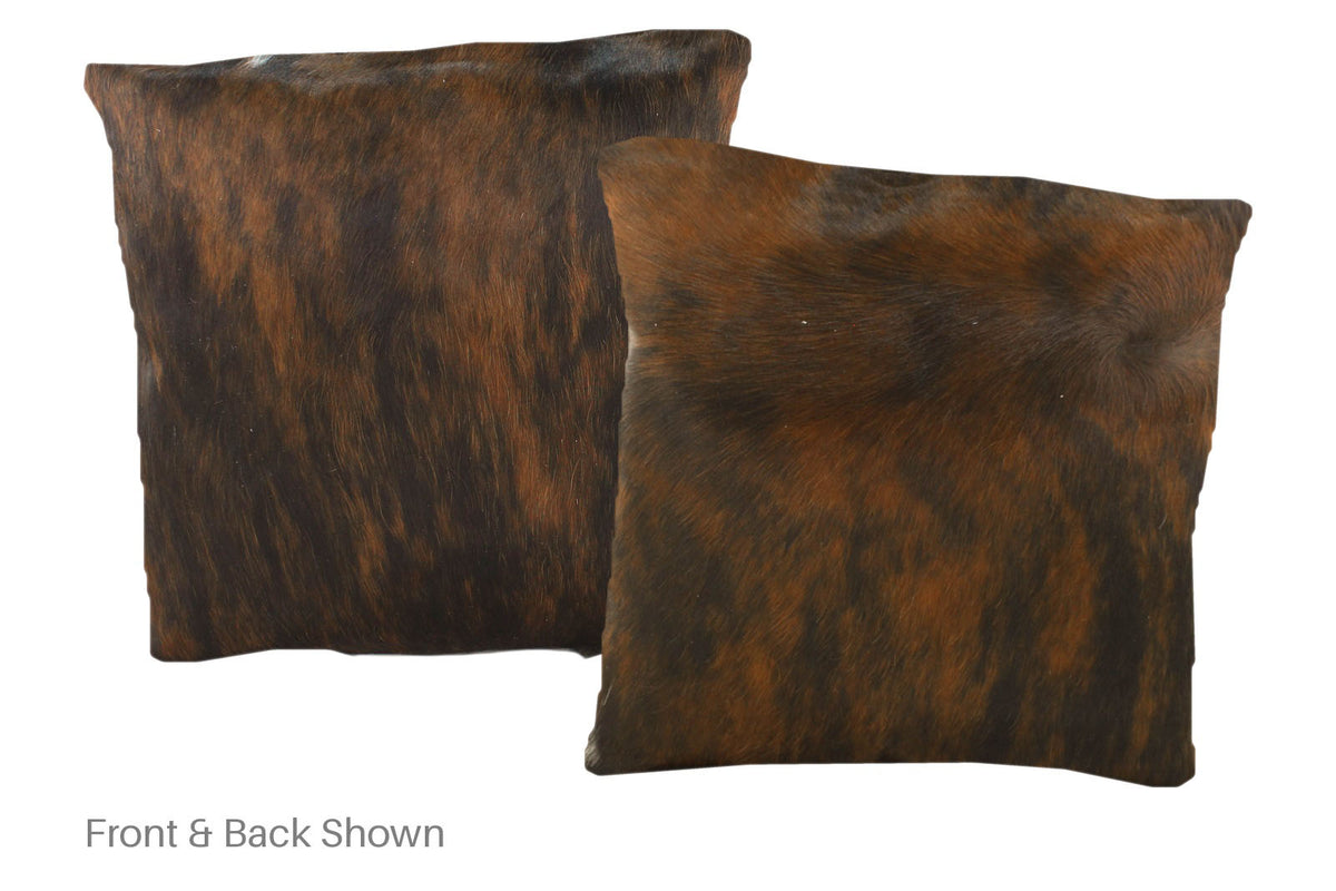 Dark Brindle Cowhide Pillow #A50964