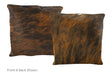 Medium Brindle Cowhide Pillow 16x16 #A50965 by Hudson Hides