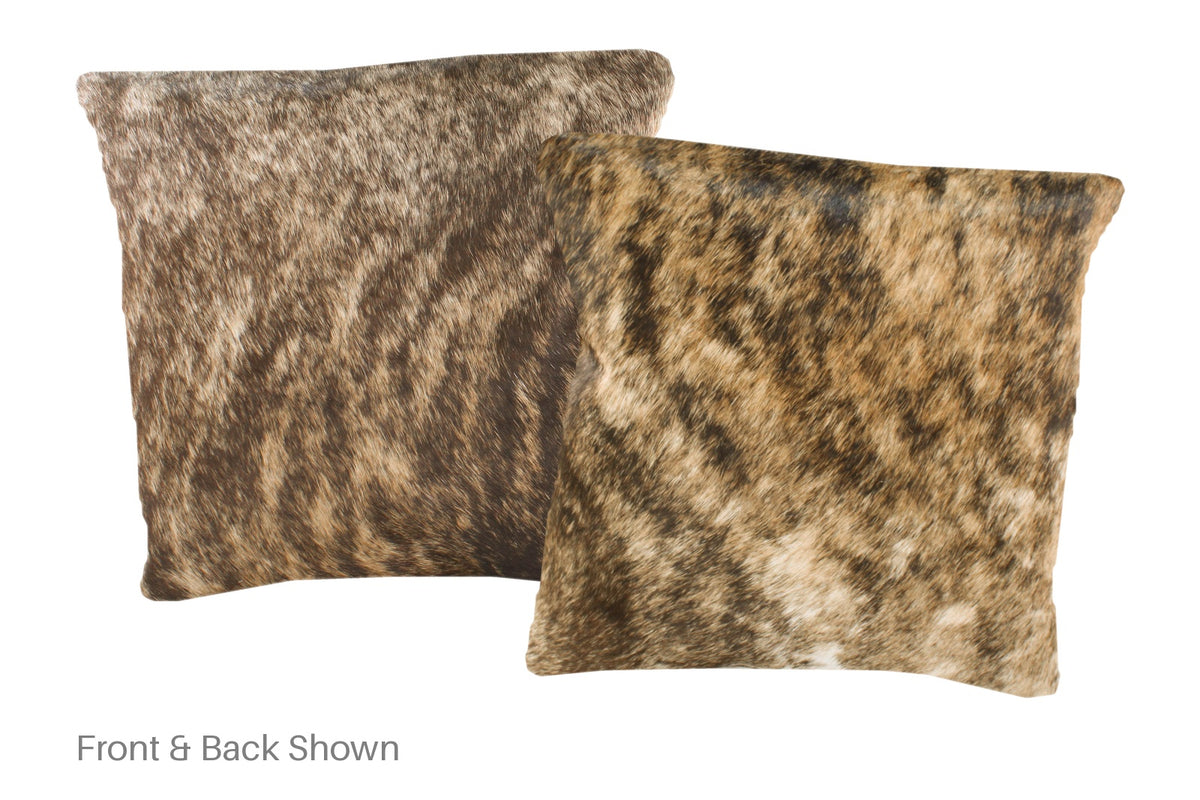Light Brindle Cowhide Pillow #A50967