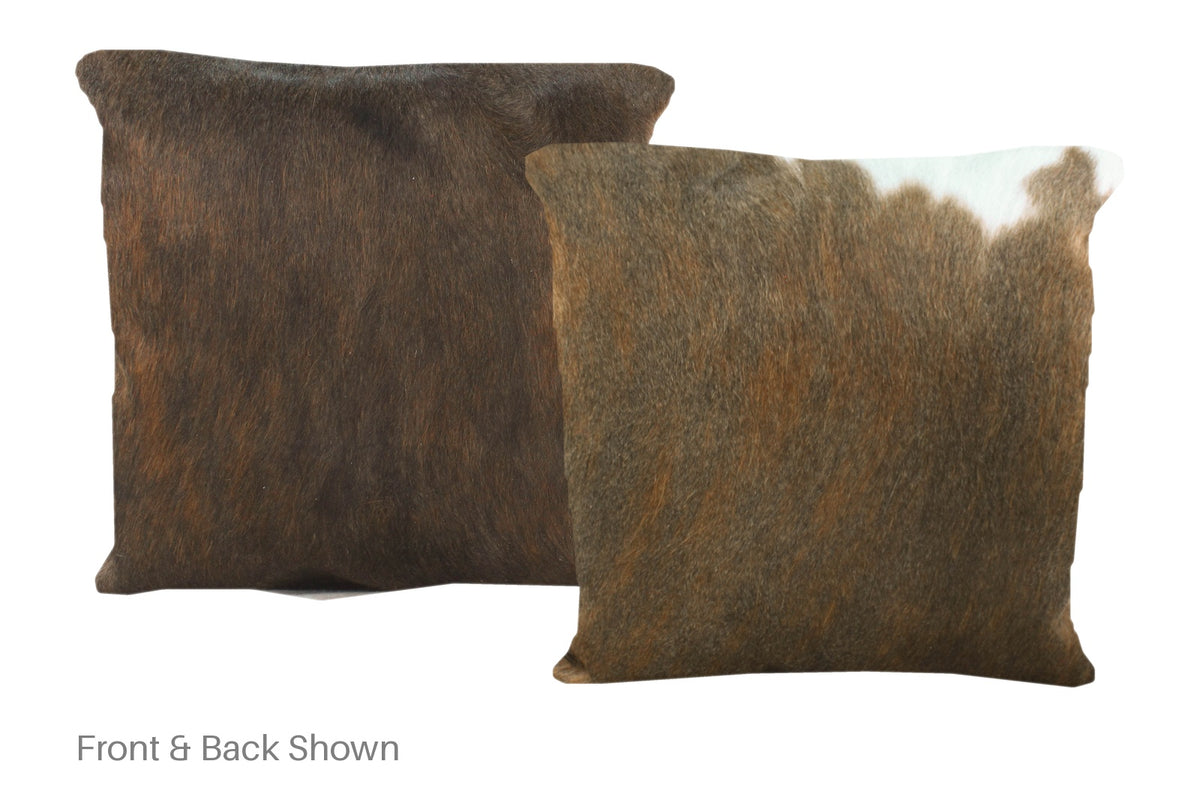 Dark Brindle Cowhide Pillow #A50968