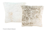 Salt and Pepper Black Cowhide Pillow 16x16 #A50971 by Hudson Hides