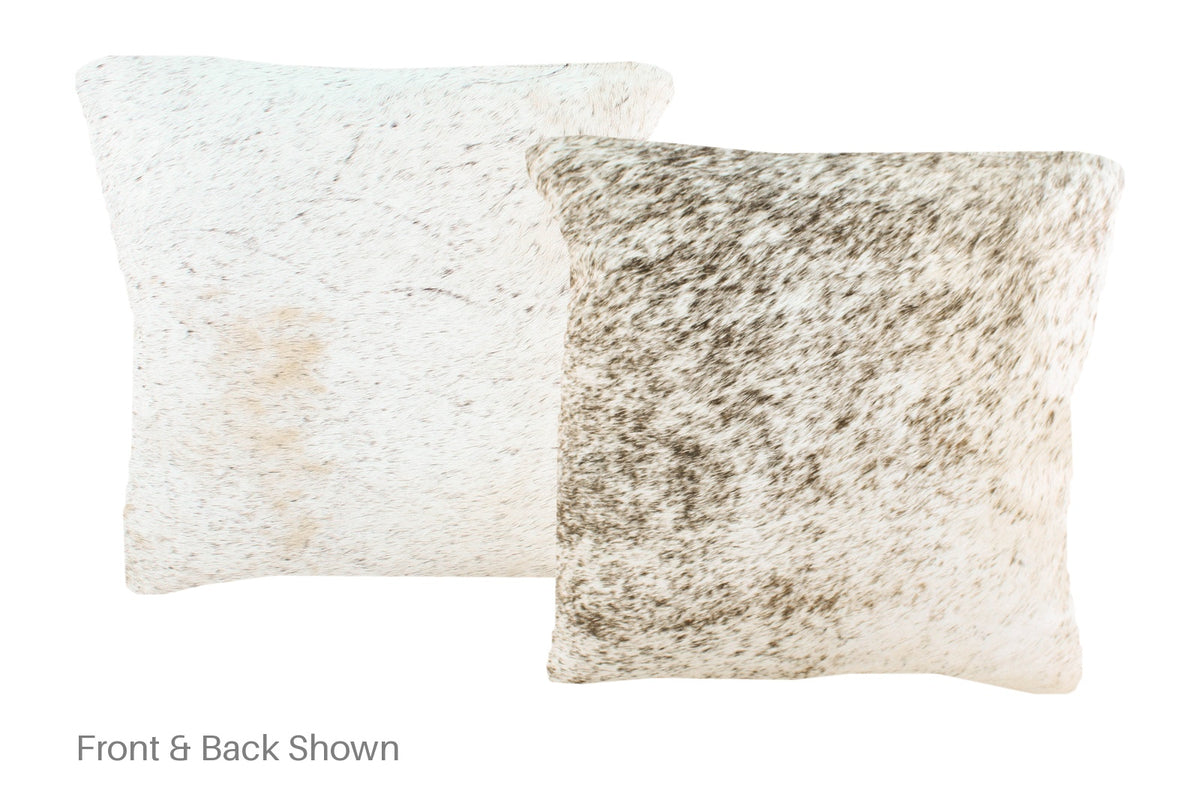 Salt and Pepper Black Cowhide Pillow #A50971