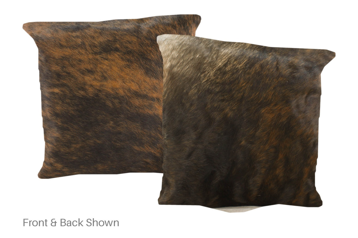 Dark Brindle Cowhide Pillow #A50973