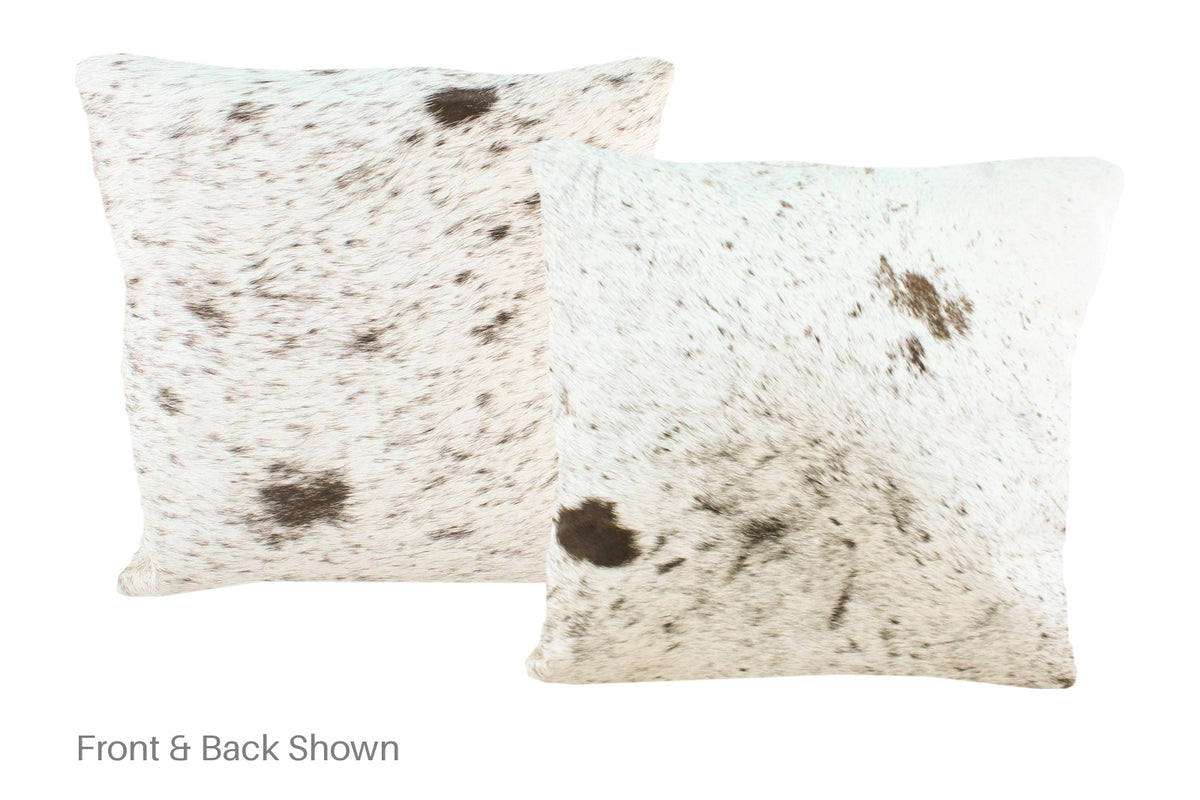 Salt and Pepper Black Cowhide Pillow #A50975