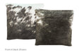 Black and White Cowhide Pillow 16x16 #A50977 by Hudson Hides