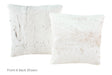 Salt and Pepper Brown Cowhide Pillow 16x16 #A50978 by Hudson Hides