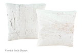 Salt and Pepper Brown Cowhide Pillow 16x16 #A50978 by Hudson Hides