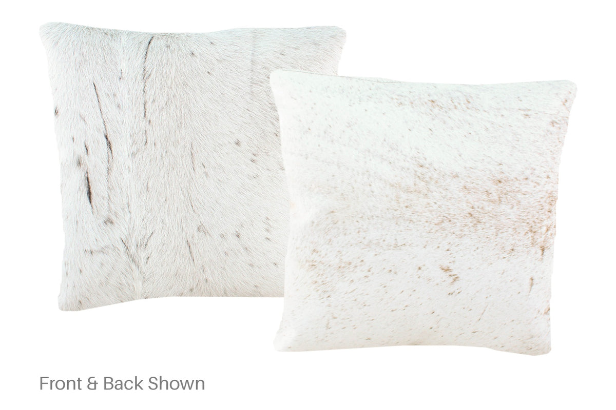 Salt and Pepper Brown Cowhide Pillow #A50978