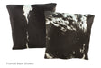 Black and White Cowhide Pillow 16x16 #A50979 by Hudson Hides