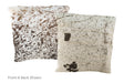 Salt and Pepper Black Cowhide Pillow 16x16 #A50981 by Hudson Hides