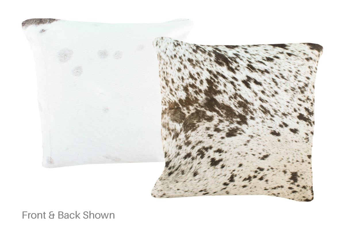 Salt and Pepper Black Cowhide Pillow #A50982