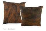 Tricolor Cowhide Pillow 16x16 #A50991 by Hudson Hides