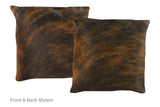 Medium Brindle Cowhide Pillow 16x16 #A50992 by Hudson Hides