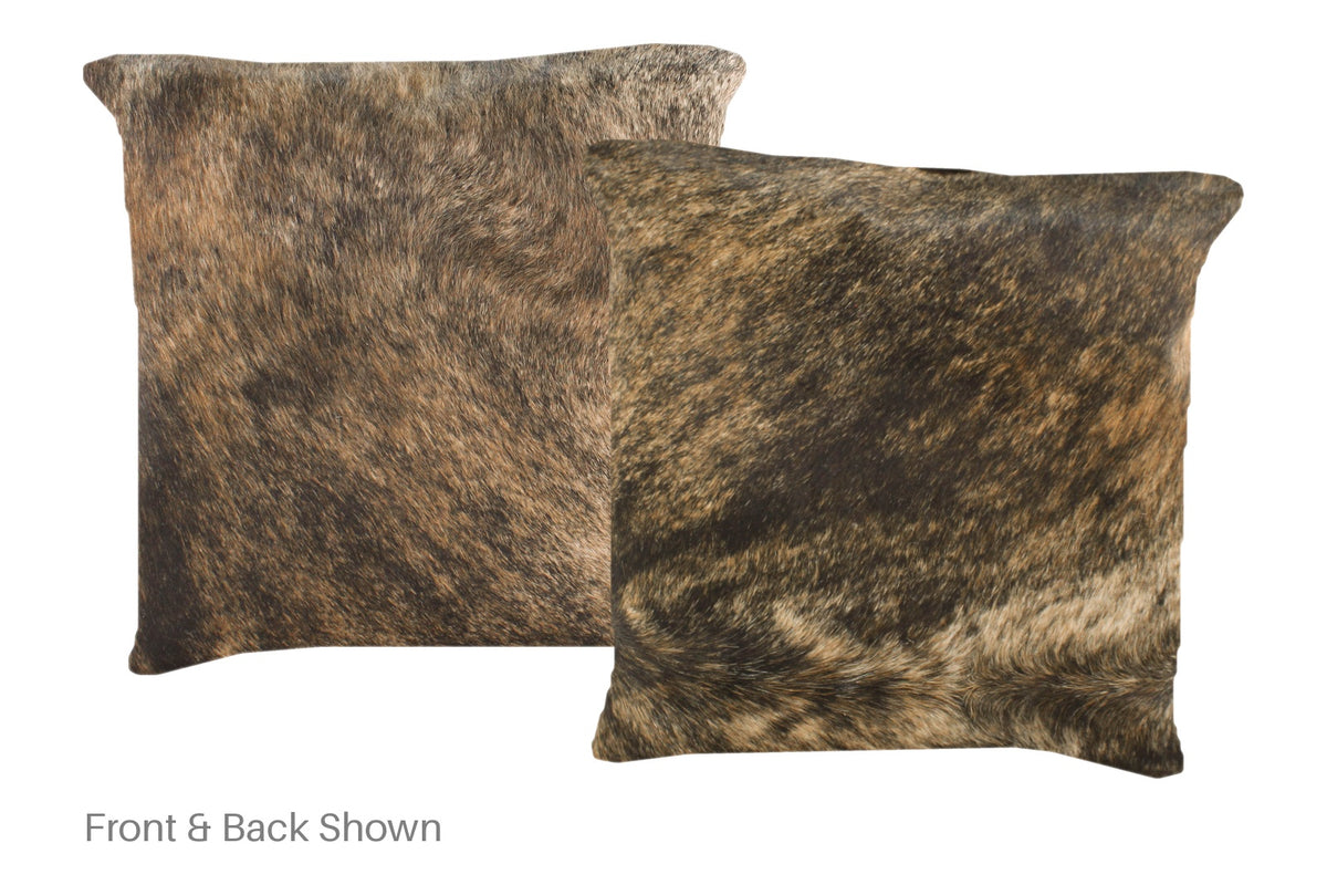 Light Brindle Cowhide Pillow #A50997